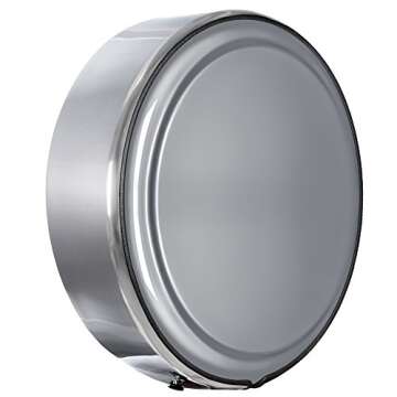 Boomerang® 32" Hard Tire Cover - Jeep JK Wrangler - Bright Silver Metallic