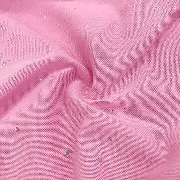 Yissang Women's Sexy Glitter Deep V Neck Long Sleeve Bodycon Ruched Cocktail Party Mini Dress Pink Small