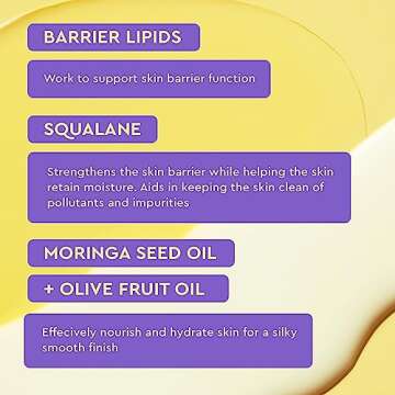 BYOMA Milky Oil Cleanser - Hydrating Facial Cleanser for Skin Barrier Repair - Tri-Ceramide Face Wash for Sensitive Skin & All Skin Types - Deeply Hydrated Skin, No Oily Residue - 3.38 fl oz