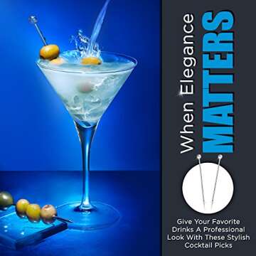 Chefast Bottle Pourers Set: 8 Stainless Steel Pour Spouts, 10 Long Dust Cap, 2 Cocktail Picks, Brush and Storage Bag - Metal Toppers for Liquor Spout Pourer, Oil and Vinegar Dispenser