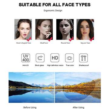 Square Oversized Sunglasses Women - Classic Fashion Style Metal Buckle Design sunglasses (Leopard, 64)