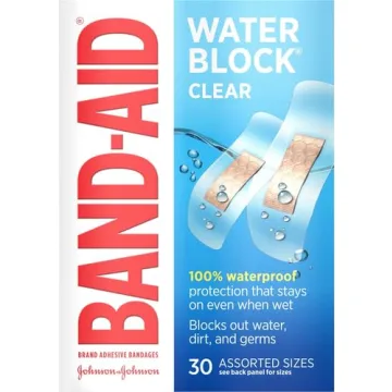 Band-Aid Waterproof Clear Adhesive Bandages, 30 ct