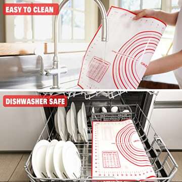 Extra Large Non-Stick Pastry Mat for Easy Baking