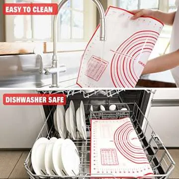 Extra Large Non-Stick Pastry Mat for Easy Baking