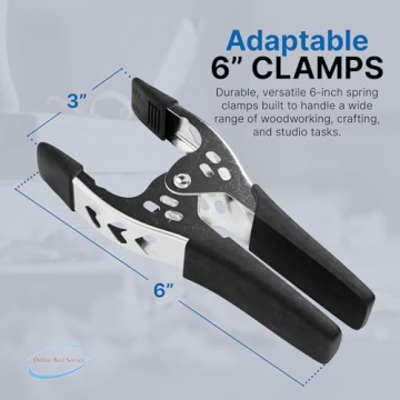 Heavy Duty 6" Spring Clamp Set - Perfect for All Projects