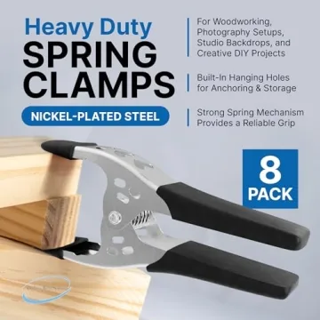 Heavy Duty 6" Spring Clamp Set - Perfect for All Projects