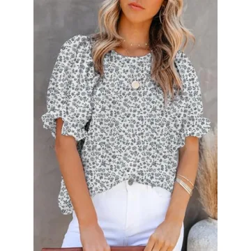 Stylish Dokotoo Women's Floral Print Blouse for Every Occasion