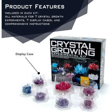 Learn with 4M Crystal Growing STEM Kit for Kids
