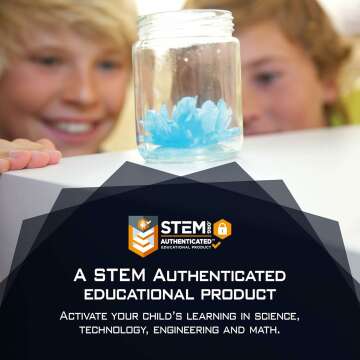 Learn with 4M Crystal Growing STEM Kit for Kids