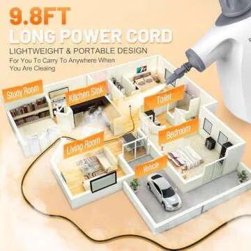 Multi-Surface Handheld Pressurized Steam Cleaner