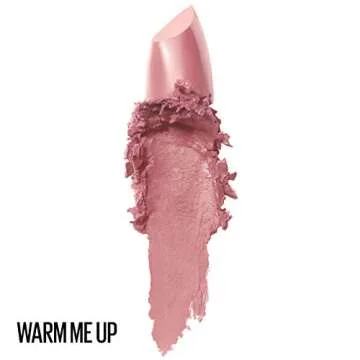 Maybelline Color Sensational The Creams, Cream Finish Lipstick Makeup, Warm Me Up, 0.15 oz., Pack of 3