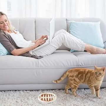 Maitys Cat Slow Feeder Bowl for Healthy Eating Solutions