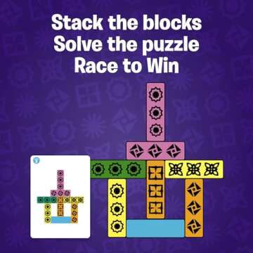 Blockwork by Uzzle Games - Fast-Paced Family Board Games - Multiple Difficulty Levels - Enjoyable an...