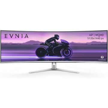 PHILIPS Evnia 49M2C8900 49'' QD OLED Curved Gaming Monitor with Immersive Display
