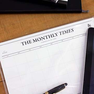Monthly Times Desk Notepad