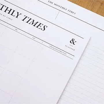 Stylish Monthly Times Desk Notepad for Effortless Organization