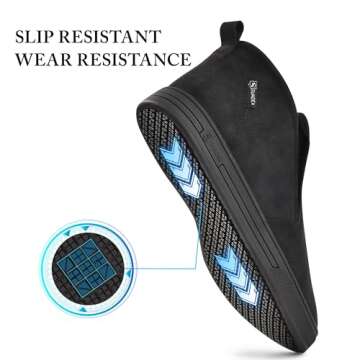 SUADEX Slip On Non Slip Work Shoes for Men and Women