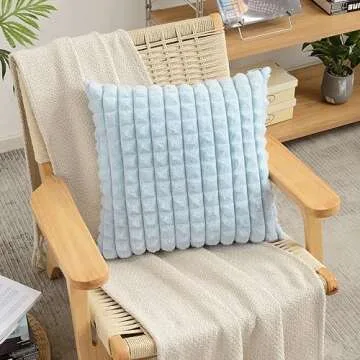 FUTEI Light Blue Decorative Pillow Covers - Set of 2