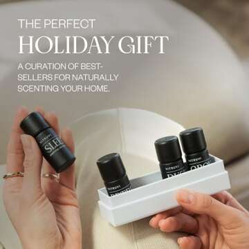 Vitruvi Signature Blend Essential Oils Kit | Floral, Citrus, Herbal, and Woodsy Aromas | 100% Pure E...