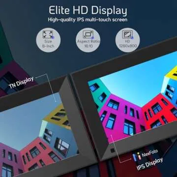 NexFoto Digital Picture Frame 32GB WiFi, Digital Photo Frame 1280x800 IPS Touch Screen, Motion Sensor, Auto-Rotate, Easy to Share Photos Video via App and Email Anywhere, Gift for Grandparents