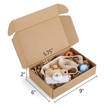 Eupako 9x6x2 Shipping Boxes Small Cardboard Box - 25 Pack Sturdy Mailing Boxes for Small Business