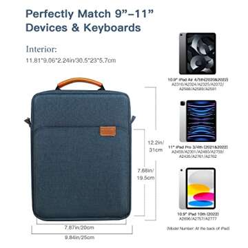 MoKo 9-11 Inch Tablet Sleeve Bag for Convenient Carrying and Protection