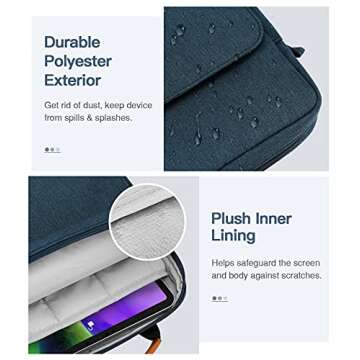 MoKo 9-11 Inch Tablet Sleeve Bag for iPad Pro and Galaxy Tab