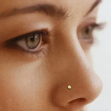 D.Bella 20G L Shaped Nose Studs for Stylish Piercing