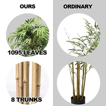 5 Feet Artificial Bamboo Silk Tree for Indoor Decor