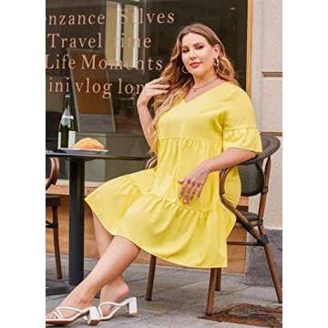Plus Size Babydoll Dress - IN'VOLAND Summer Essentials