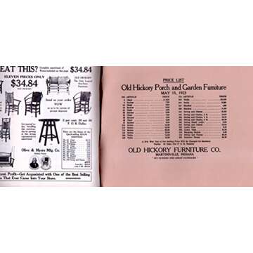 Indiana Hickory Furniture. Including edited catalogues from The Old Hickory Furniture Company, 1922 and The Indiana Willow Products Co. Inc., 1948. 1988 First Edition.