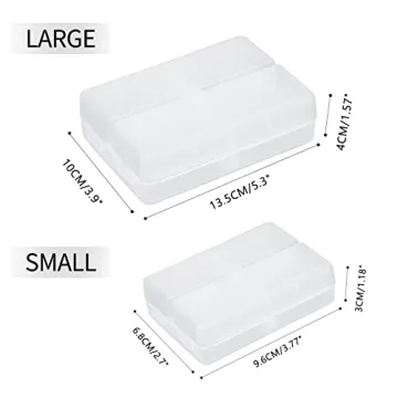 FYY Portable Pill Organizer with 7 Compartments for Travel