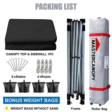 MASTERCANOPY Pop-up Tent for Tailgating and More