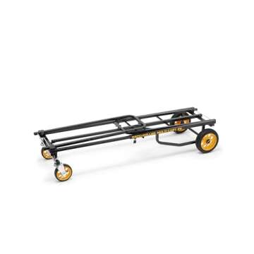 Rock-N-Roller R8RT (Mid) 8-in-1 Folding Multi-Cart/Hand Truck/Dolly/Platform Cart/34" to 52" Telescoping Frame/500 lbs. Frame Capacity, Black
