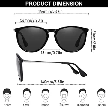 Ougenni Vintage Polarized Sunglasses 3 Pack with UV400 Protection