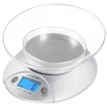 Etekcity Food Kitchen Scale With Bowl - Precision Measuring for Cooking, Baking & Portion Control