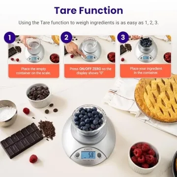 Etekcity Food Kitchen Scale with Bowl for Cooking & Dieting