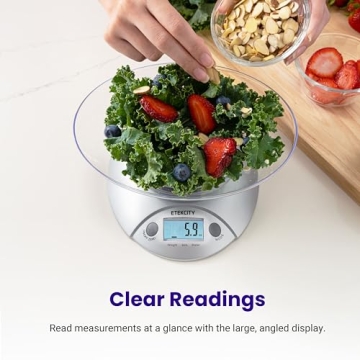 Etekcity Food Kitchen Scale with Bowl for Cooking & Dieting
