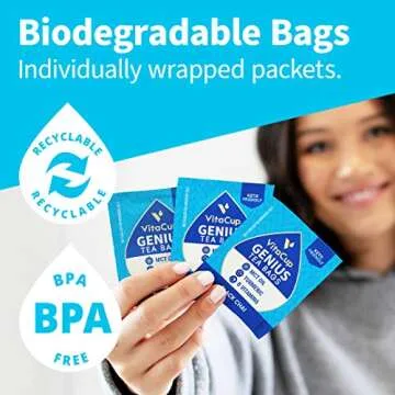 VitaCup Genius Chai Keto Tea Bags for Energy and Focus