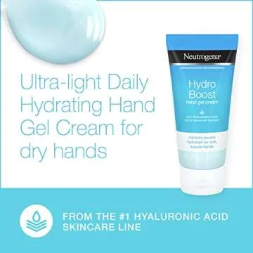 Neutrogena Hydro Boost Hydrating Hand Gel Cream - 3 Oz, Lightweight, Non-Greasy Moisturizer