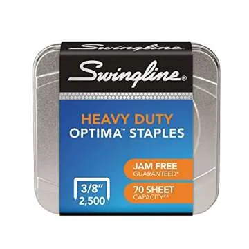 Swingline 35550 Optima High-Capacity Staples 3/8-Inch Leg 2 500/Box