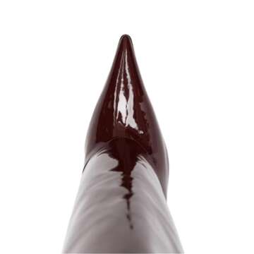 Goolita Fold Over Boots For Women, Pointed Toe Stiletto Heel Knee High Boots Fashion Comfortable Slip On Tall Boots