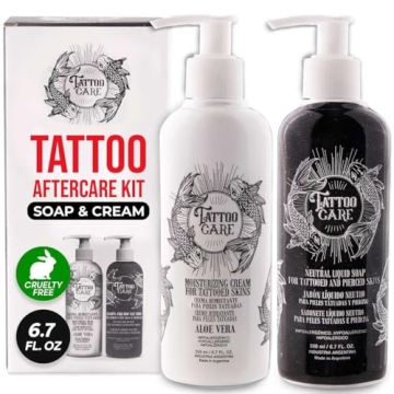Brightening Tattoo Aftercare Kit Bundle with Cream & Soap