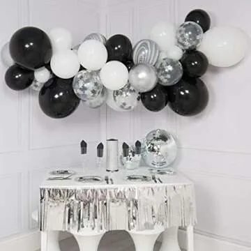 Black Balloons 100-Pack for Party Decorations