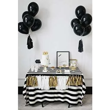 Black Balloons 100-Pack for Party Decorations