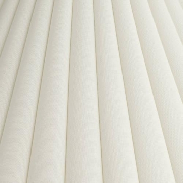 Antique White Empire Box Pleat Lamp Shade with Finial