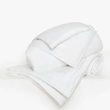 Buffy Cloud Comforter - Machine Washable Lyocell Fabric, Down-Alternative Fill, Extra Fluffy Quilted Duvet Insert with Corner Tabs (Ful/Queen)