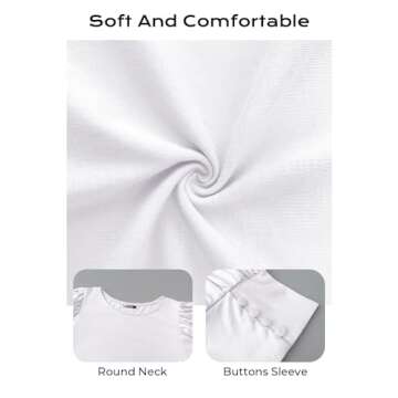 DOROSE Puff Sleeve Summer Blouses for Women - Casual T Shirts