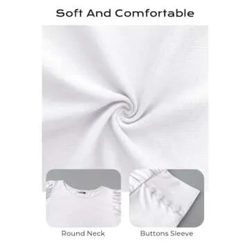 DOROSE Puff Sleeve Summer Blouses for Women - Casual T Shirts