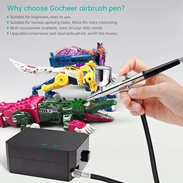 Gocheer High PSI Airbrush Kit for Art and Crafting